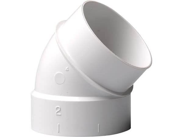 Bøjning 45g.med nippel hobby/prof