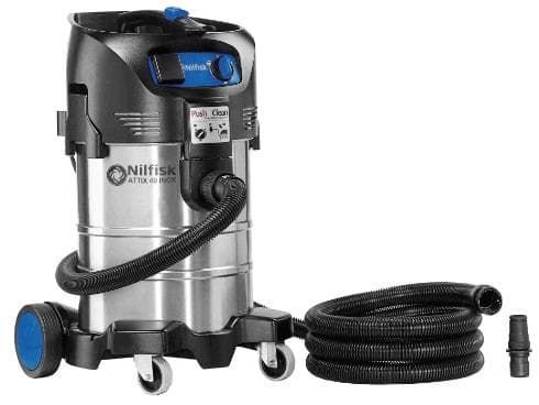 Nilfisk ATTIX 40-21 PC, Torr&våt, Svart, Silver, Polyetentereftalat (PET), 37 l, 61,6 l/s, 250 mbar
