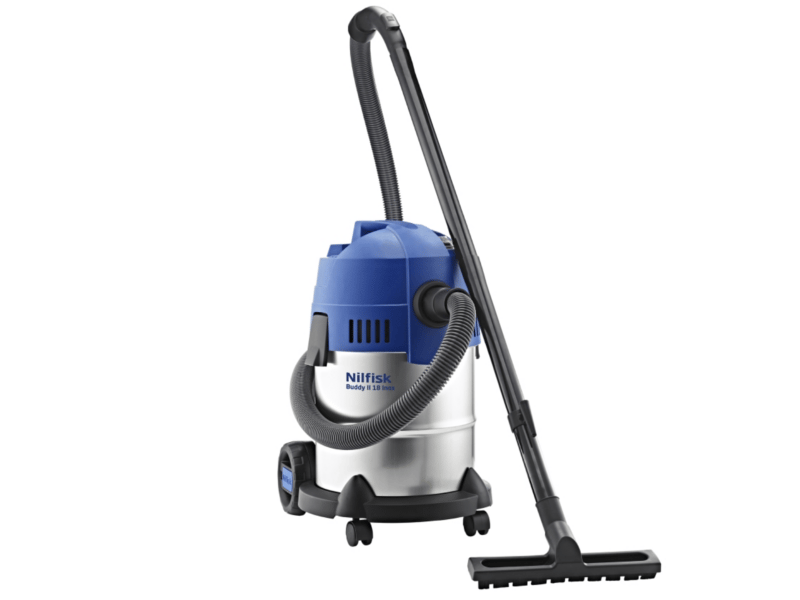 Nilfisk Buddy II 18 Inox, Torr&våt, Svart, Rostfritt stål, 40 l/s, 200 kPa, 4 m, 74 dB