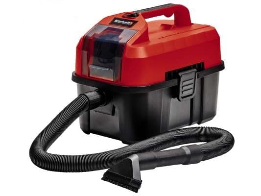 Einhell TE-VC 18/10 Li-Solo, 10 l, Väska, Svart, Röd, 2 m, 3,6 cm, Torr&våt