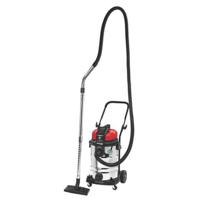 EINHELL Støvsuger, våd og tør 1150W - Tank i rustfrit stål 30L Servostik med synkroniseret start - TE-VC 2230 SA