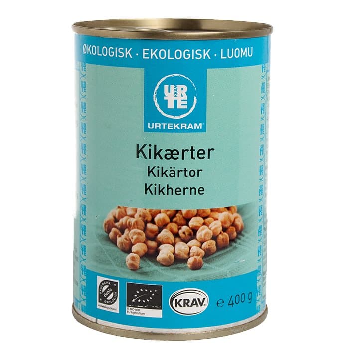 Kikärtor i vatten, 400 g