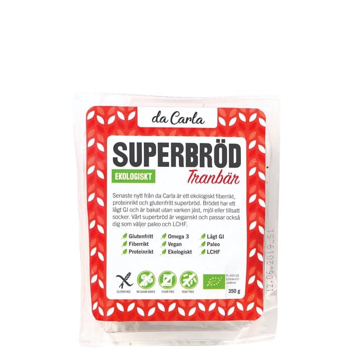 Superbröd Tranbär, 360 g