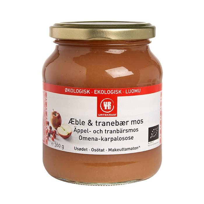 Äpple- och Tranbärsmos, 360 g