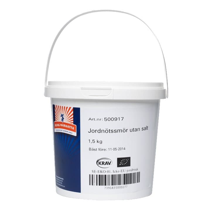 Jordnötssmör osaltat, 1,5 kg