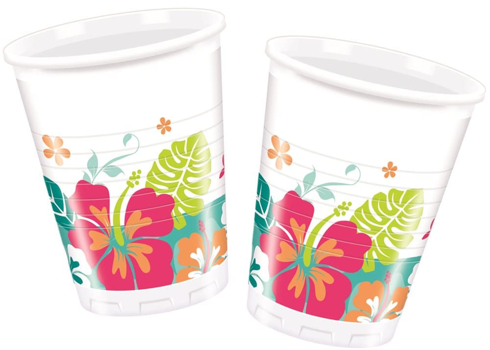 Hawaii Muovimukit 8 kpl