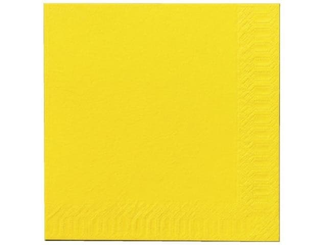 Duni Napkin 3-ply Tissue 33x33cm yellow 250/p (PP0054)
