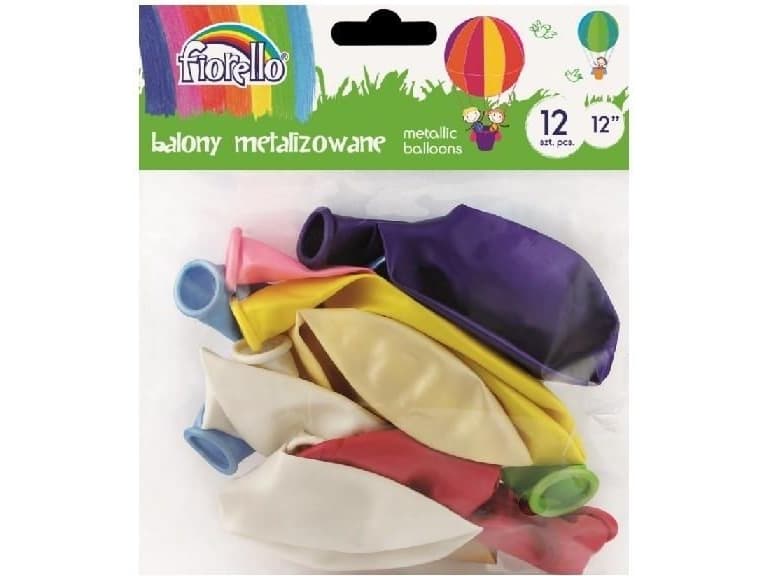 Fiorello Balloons Metal 12 '' mix 12 pieces FIORELLO