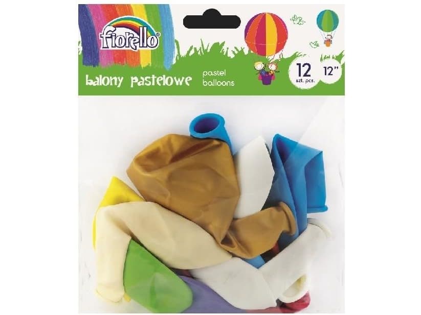 Fiorello Balloons Pastel 12 '' mix 12 pieces FIORELLO