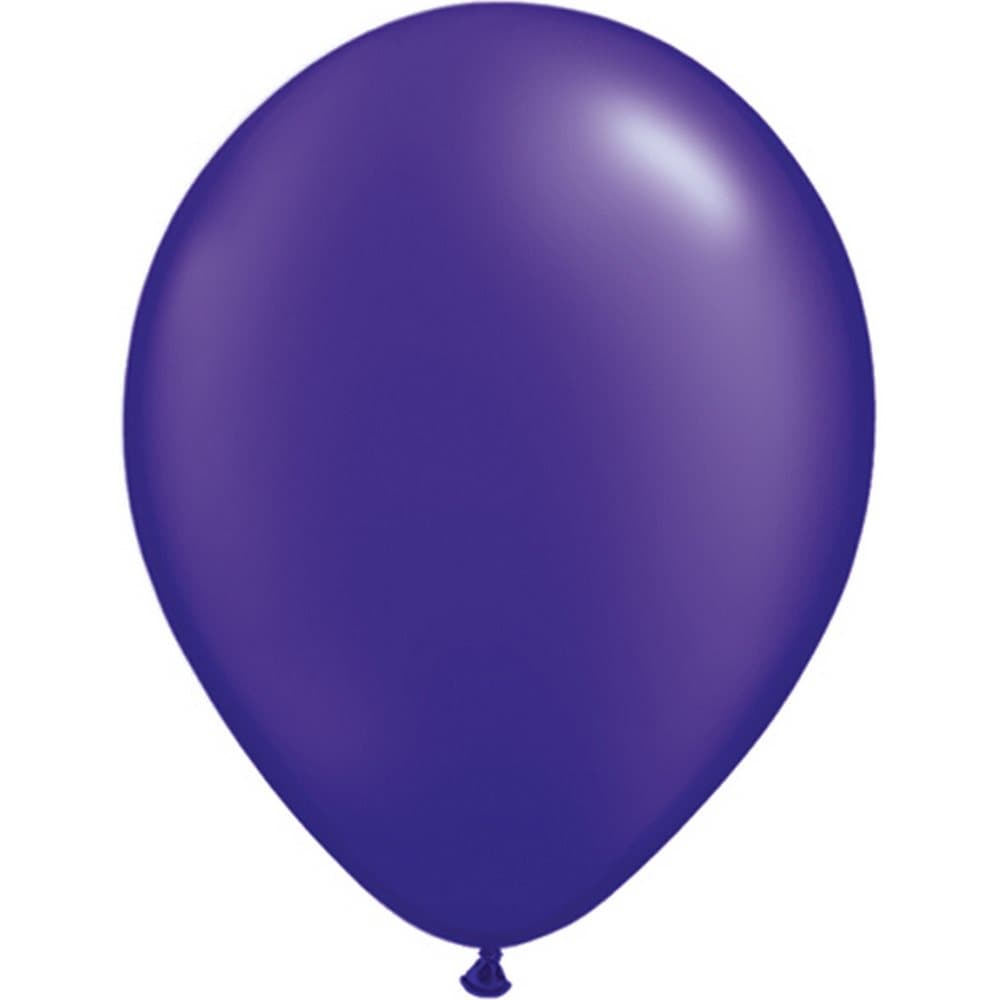 Qualatex 11 Inch Round Plain Latex Balloons (100 Pack)