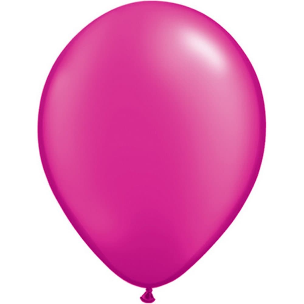 Qualatex 11 Inch Round Plain Latex Balloons (100 Pack)