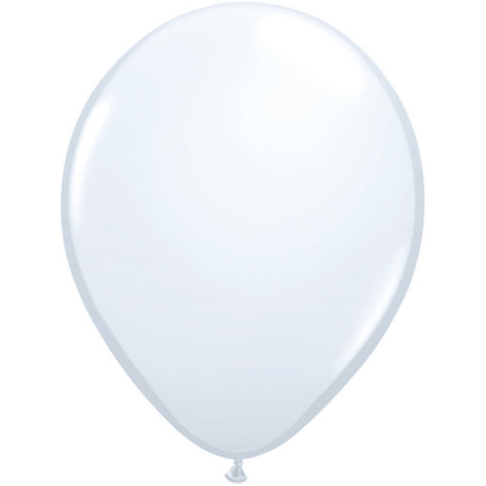 Qualatex 11 Inch Round Plain Latex Balloons (100 Pack)