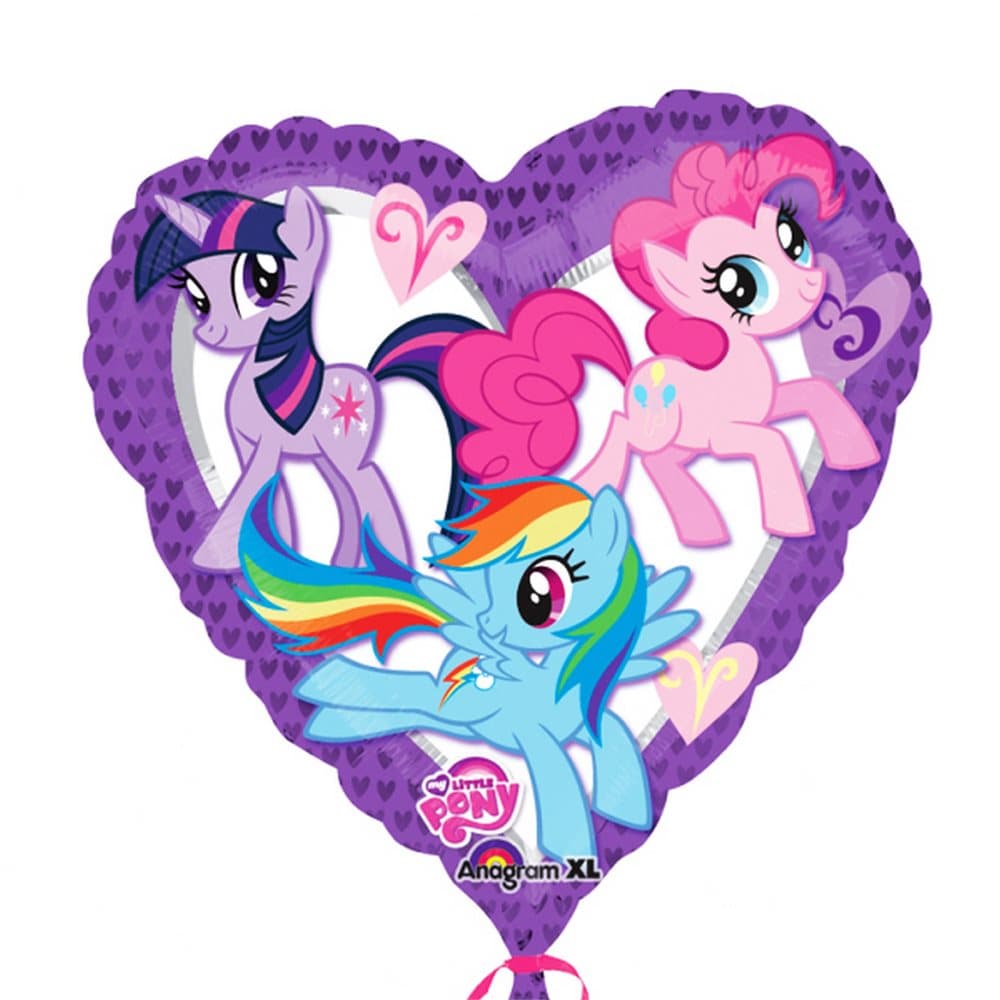 Anagram 18 Inch My Little Pony Heart Foil Balloon