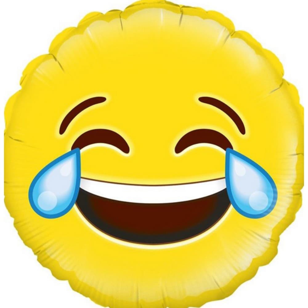 Oaktree LOL Emoji Round Foil Balloon