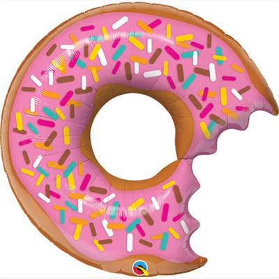 Qualatex 36 Inch Supershape Bite Donut Foil Balloon