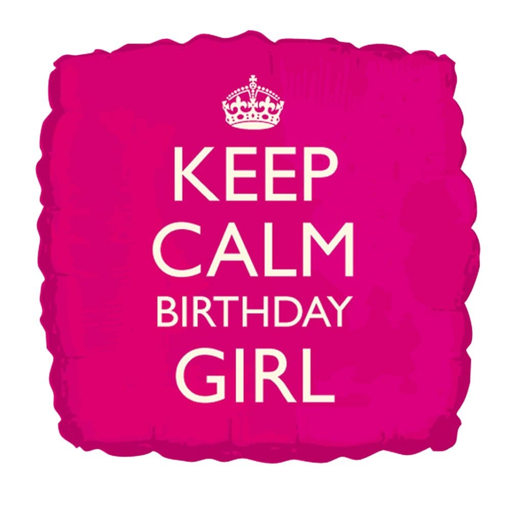 Creative Party 18 Inch Keep Calm Birthday Foil Balloon