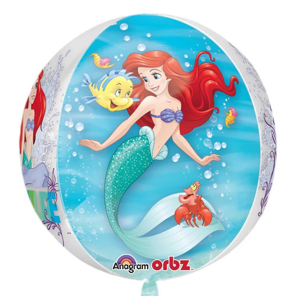 Anagram Supershape Orbz Little Mermaid Ariel Balloon