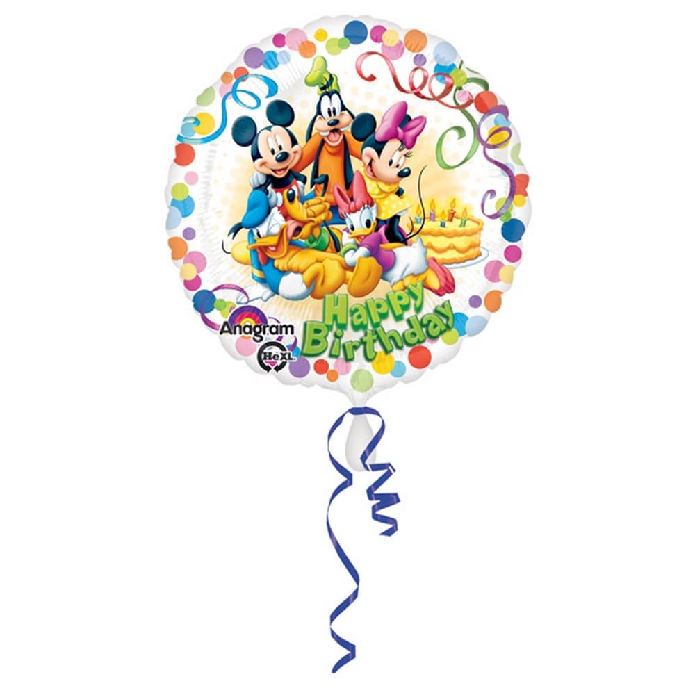 Amscan 18 Inch Disney Mickey Mouse & Friends Circular Foil Birthday Balloon
