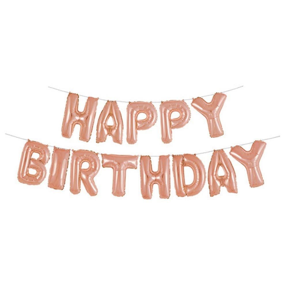 Unique Party Happy Birthday Foil Balloon Banner Kit
