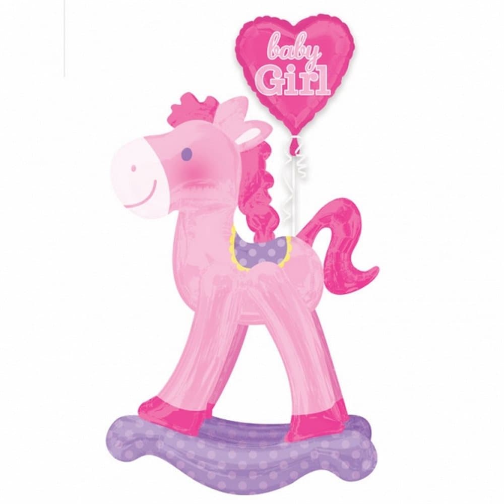 Amscan Airwalkers Baby Boy/Baby Girl Rocking Horse Balloon