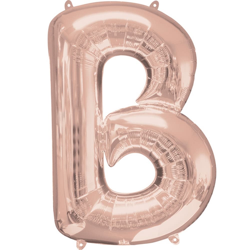 Anagram Mini Shape 16 Inch Rose Gold Number/Letter Balloon