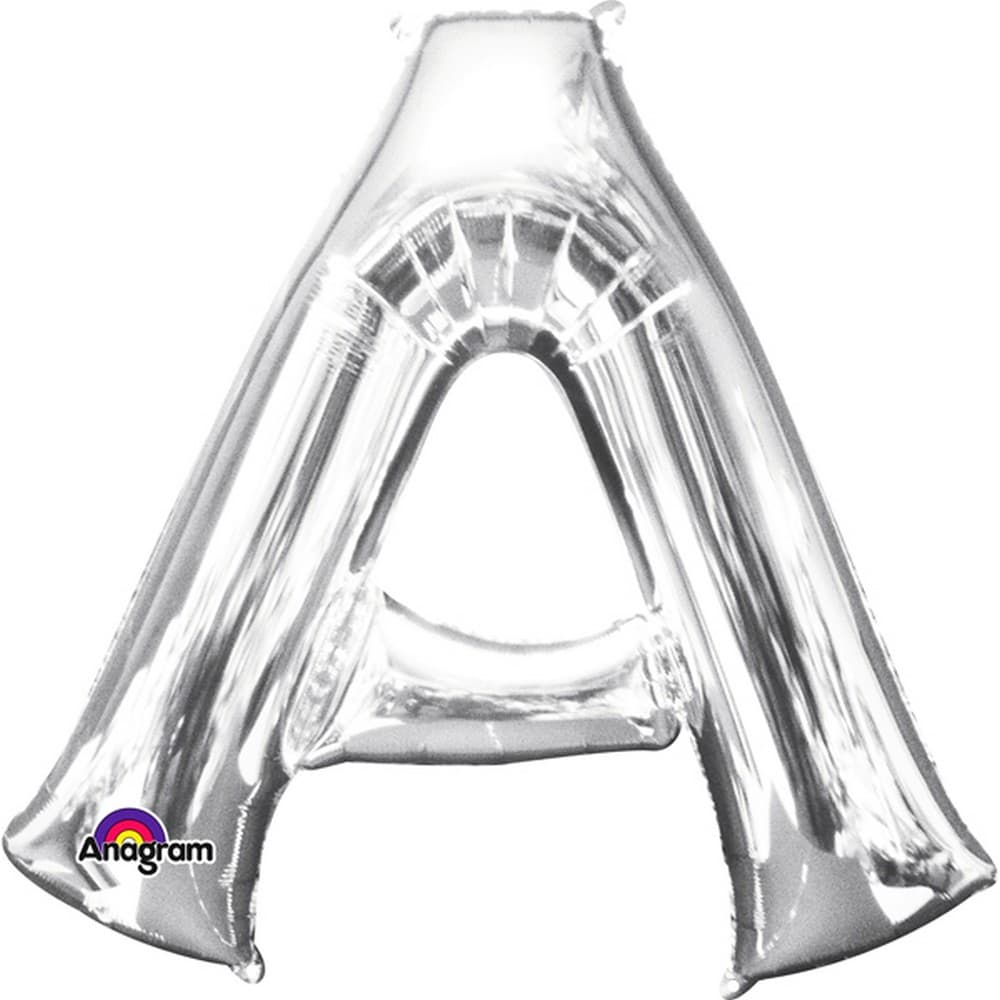 Anagram Mini Shape 16 Inch Silver Letter Balloon