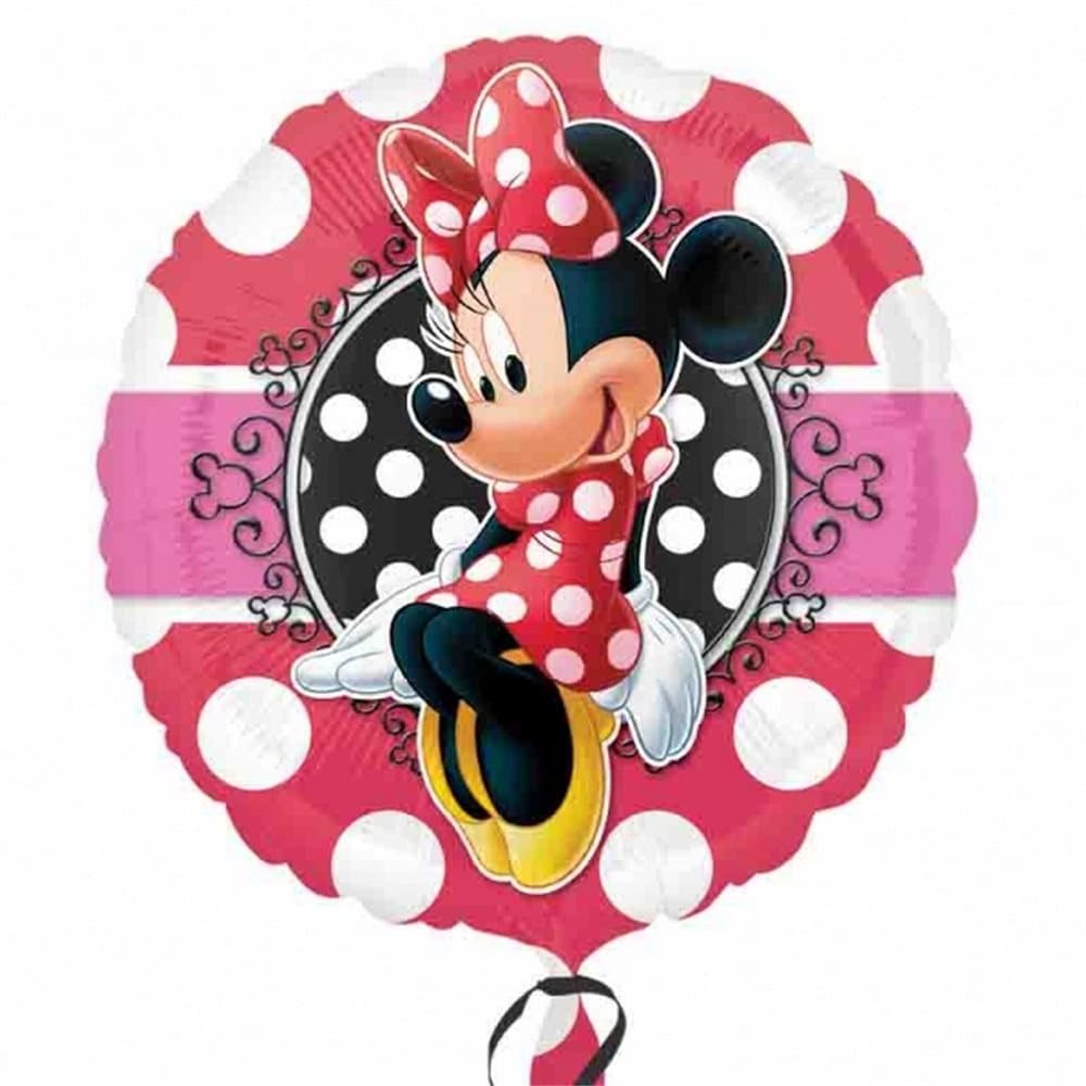 Anagram Disney Minnie Mouse Potrait 18 Inch Circular Foil Balloon