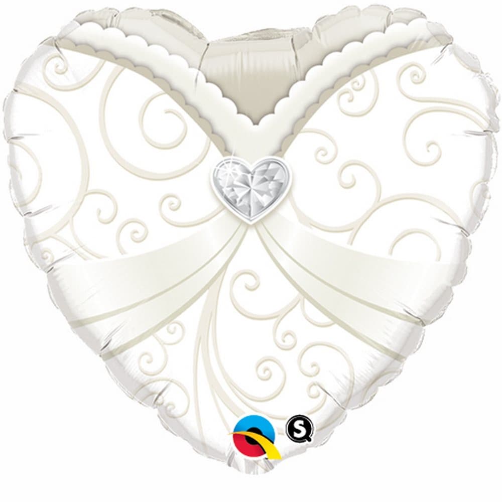 Qualatex 18 Inch Wedding Gown Foil Balloon