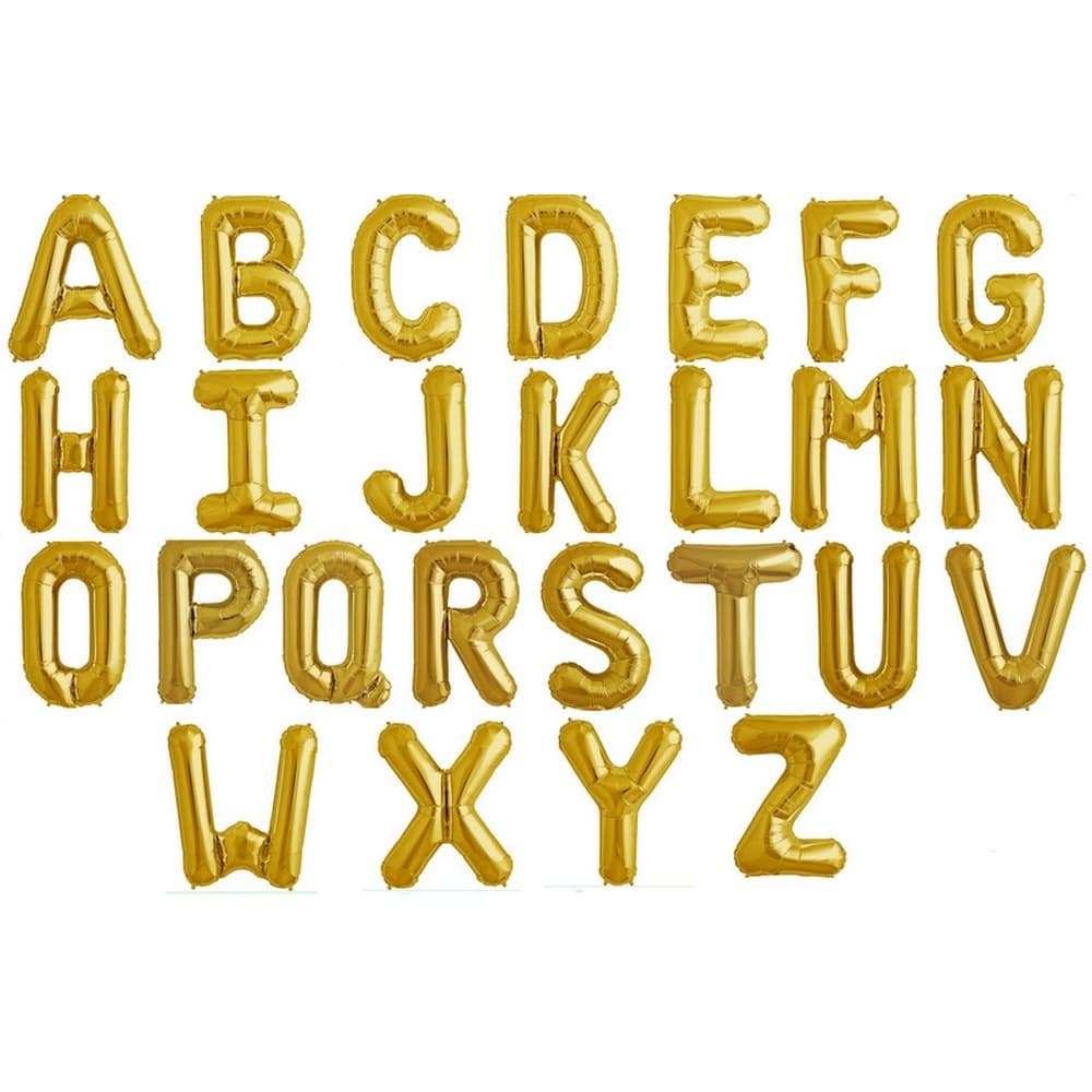 NorthStar 34 Inch Gold Balloon Letters
