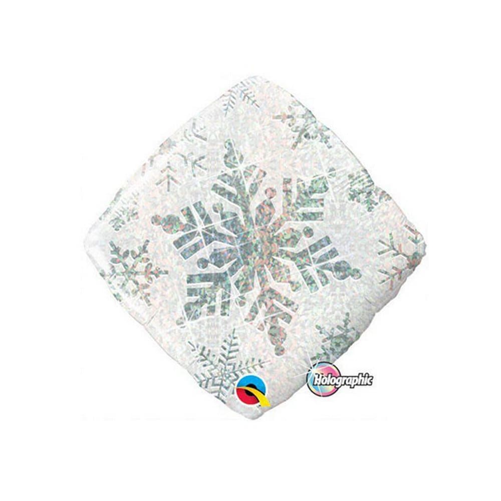 Qualatex Snowflake Sparkles Christmas Balloon