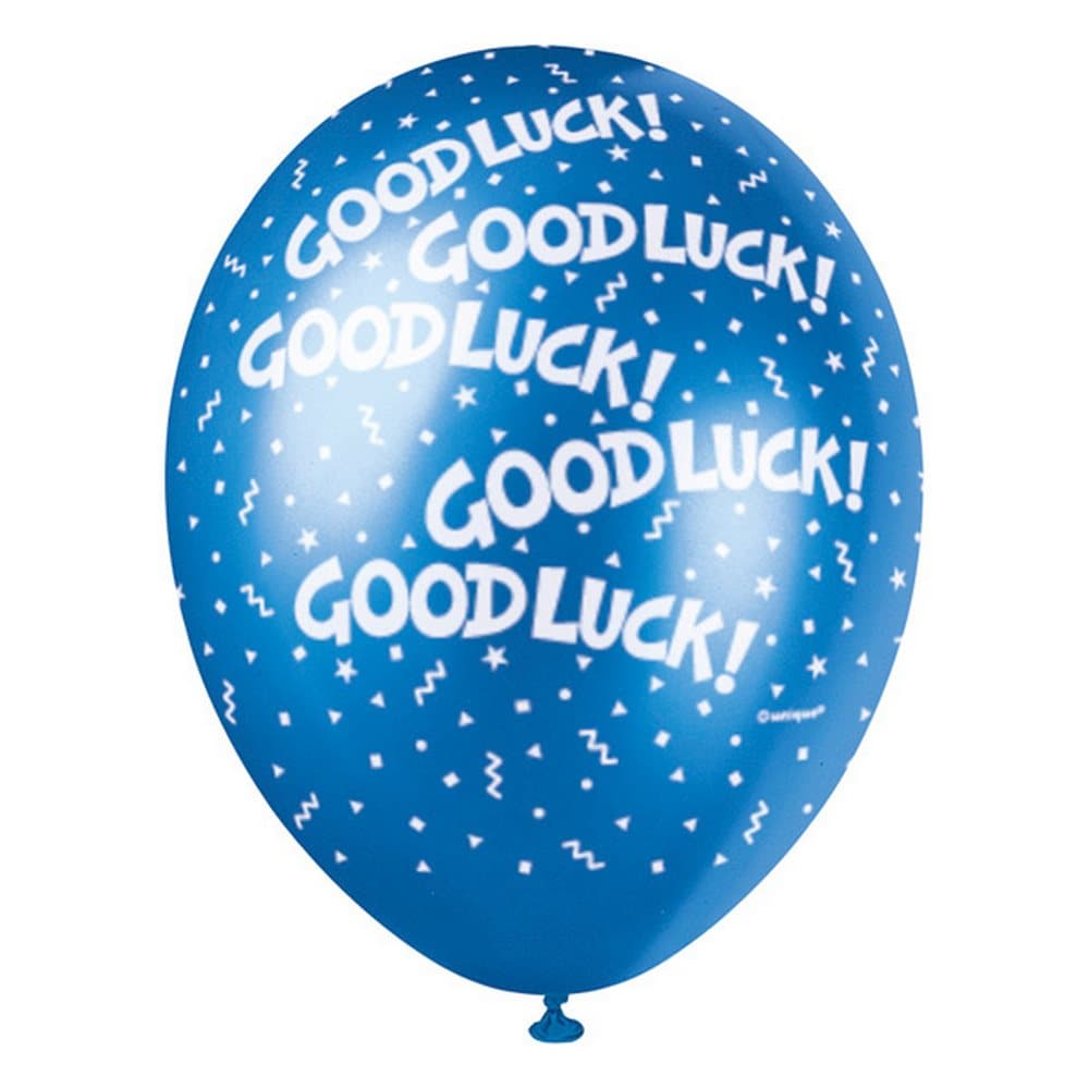 Unique Party 12 Inch Good Luck Balloon (Pack Of 5)