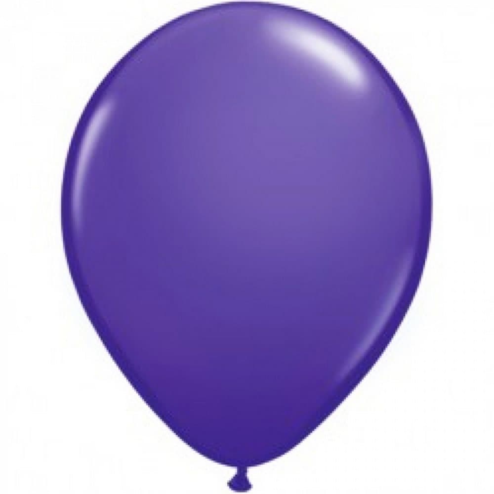 Qualatex 5 Inch Plain Purple Violet Latex Party Balloons (Pack Of 100)