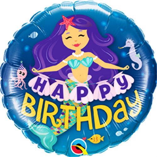 Bild av Qualatex 18in Happy Day Mermaid Foil Balloon