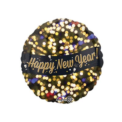 Anagram Happy New Year Celebration Round Foil Balloon