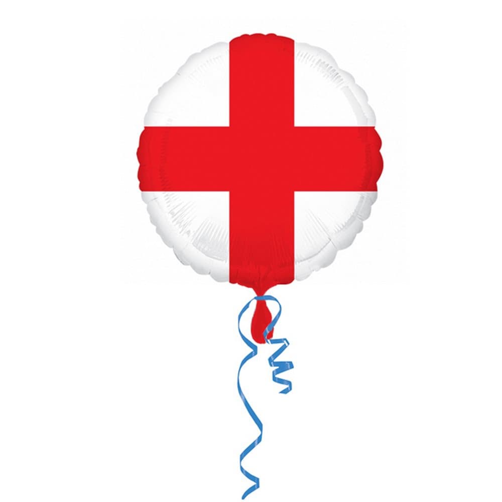 Amscan 18 Inch Circle St Georges Cross Foil Balloon