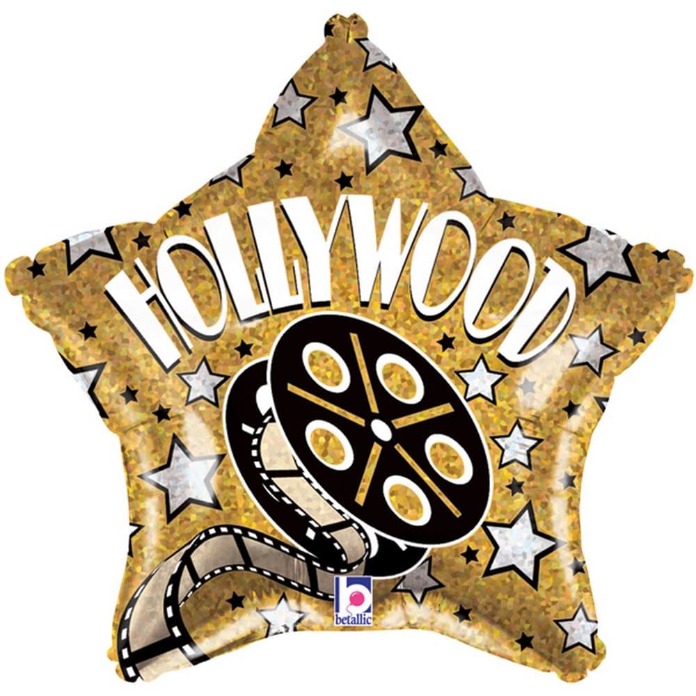Oaktree Betallic 19 Inch Hollywood Star Balloon