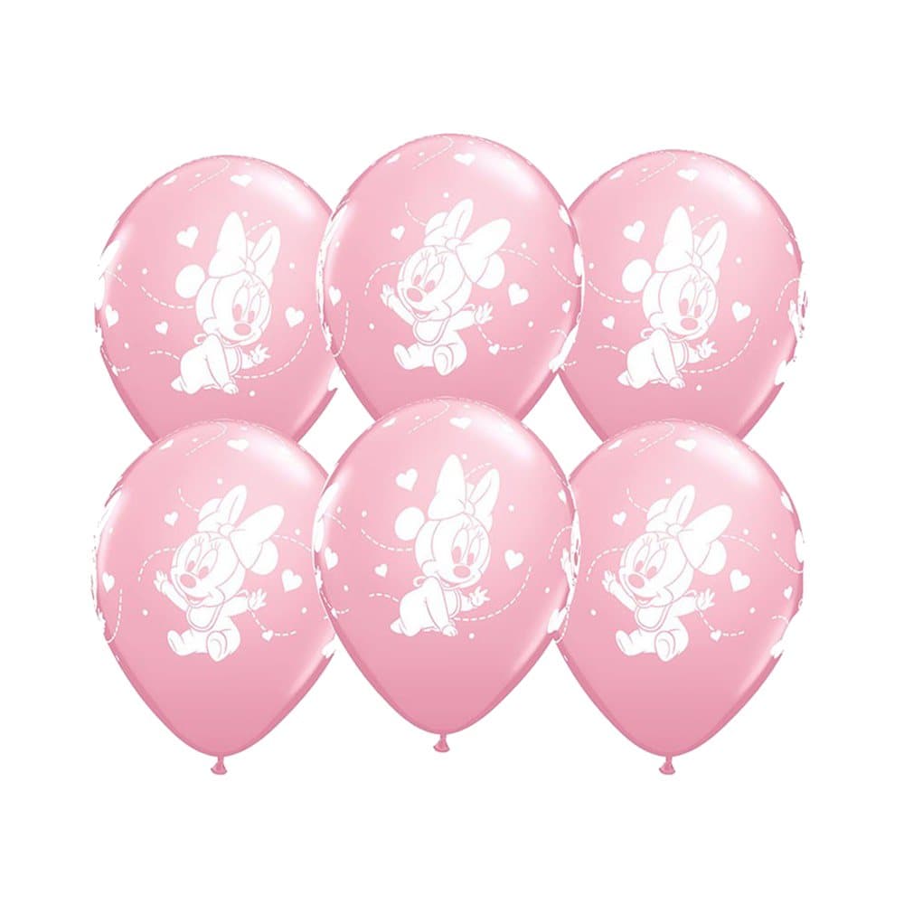 Disney Baby Minnie Mouse Balloons (Pack Of 6)