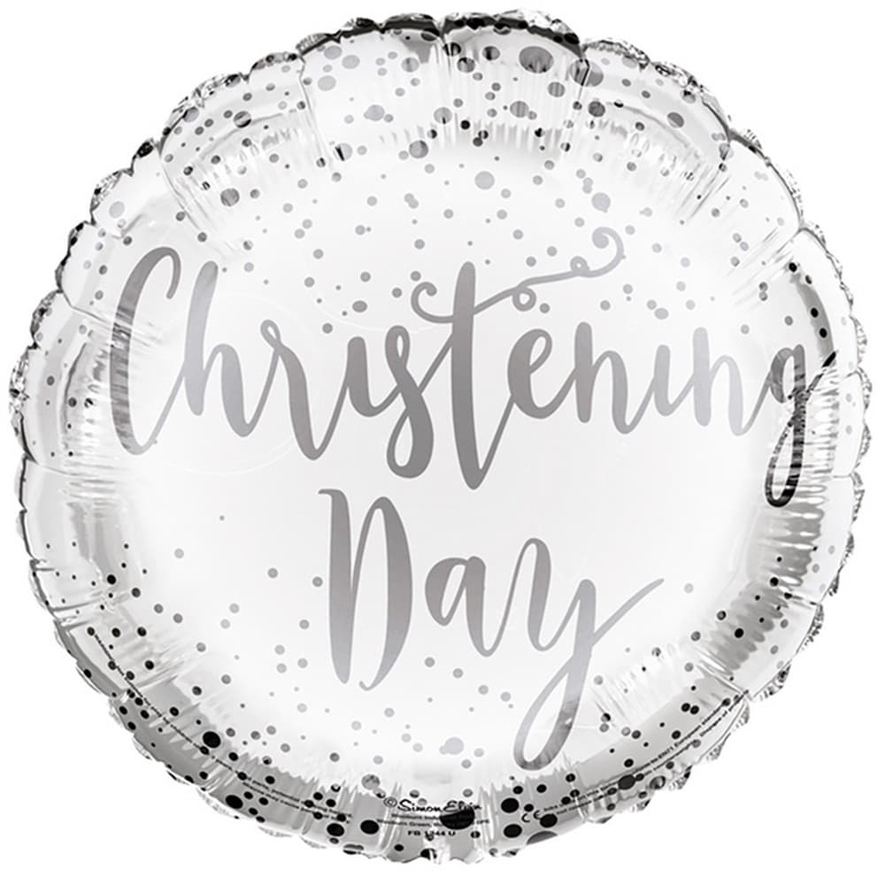 Simon Elvin 18 Inch Unisex Christening Day Foil Balloon