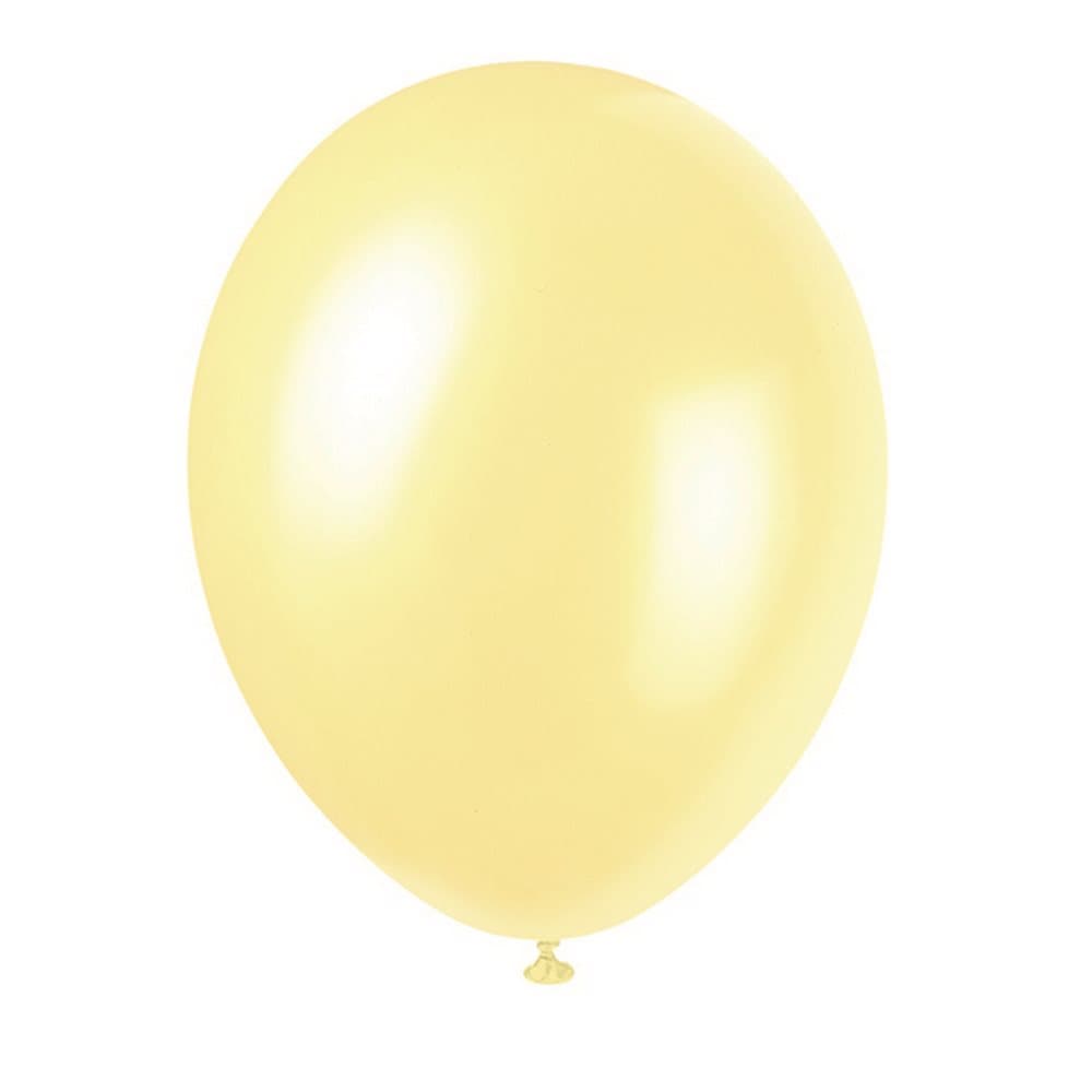 Unique Party 12 Inch Pearlised Latex Balloons (Pack Of 8)