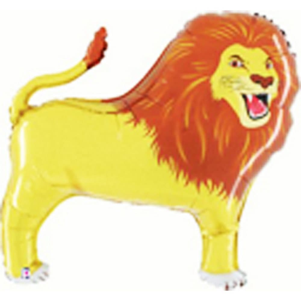 Oaktree Betallic 41 Inch Lion Shaped Balloon