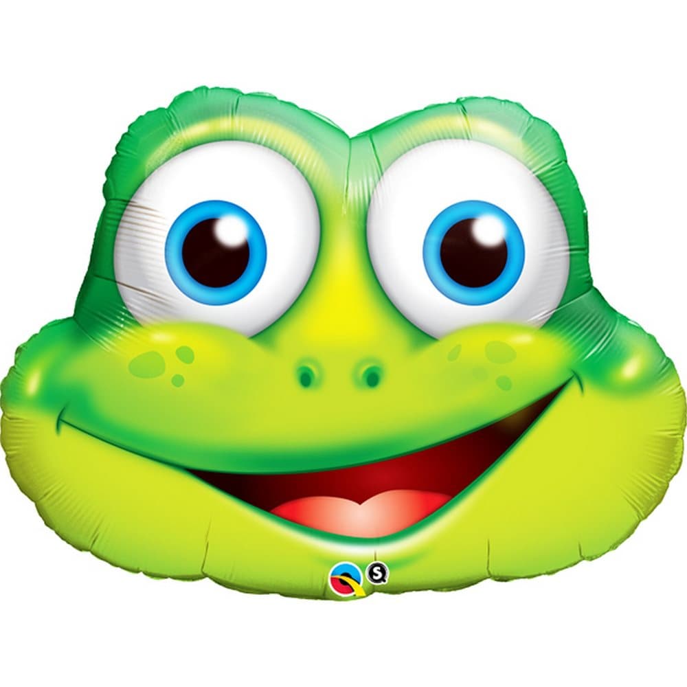 Qualatex 32 Inch Funny Frog Shaped Foil Balloon