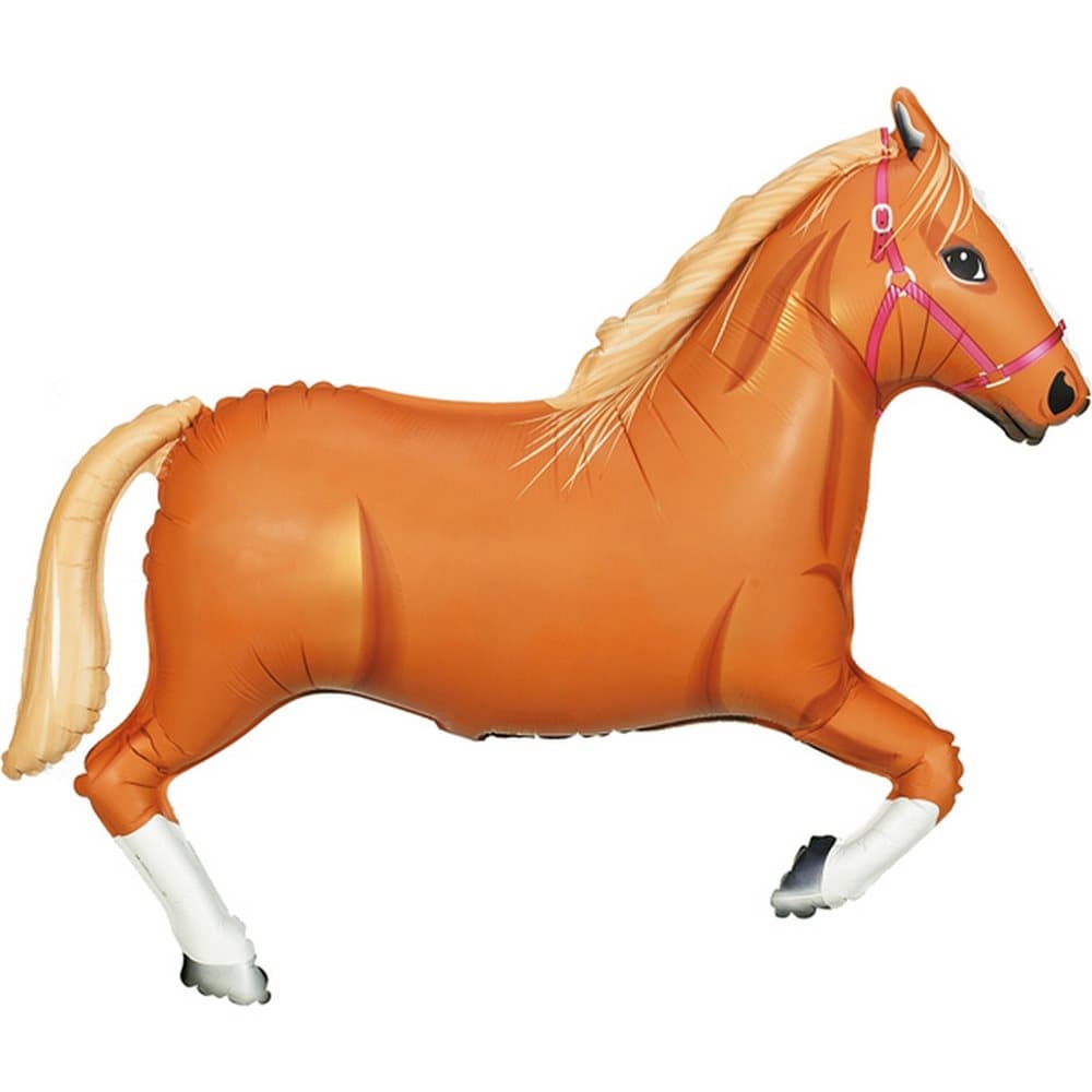 Oaktree Metallic 43 Inch Tan Horse Balloon