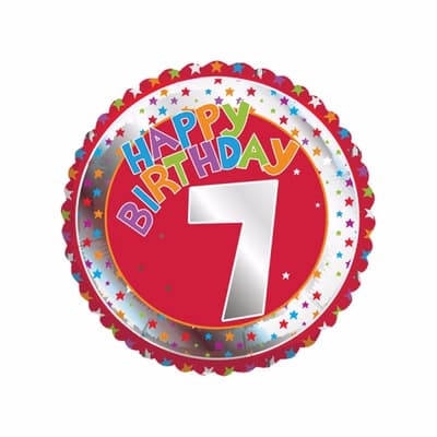 Creative Party Happy 7th Birthday Milestone Balloon
