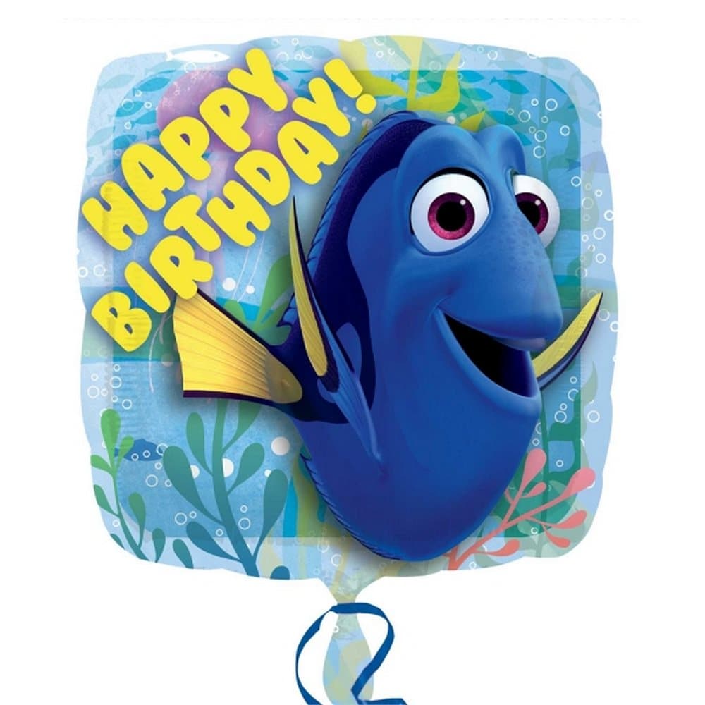 Anagram 18 Inch Finding Dory Happy Birthday Square Foil Balloon