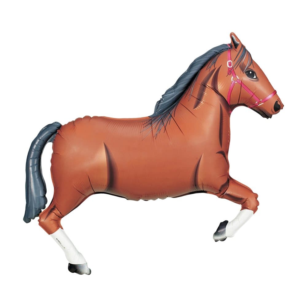 Oaktree Metallic 43 Inch Brown Horse Balloon