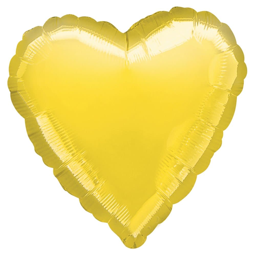 Amscan 18 Inch Plain Heart Shaped Foil Balloon