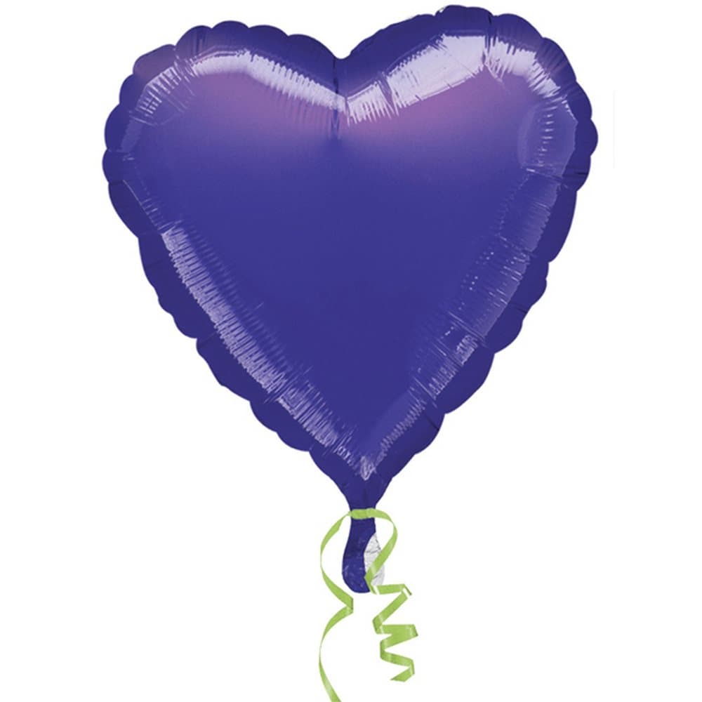 Amscan 18 Inch Plain Heart Shaped Foil Balloon