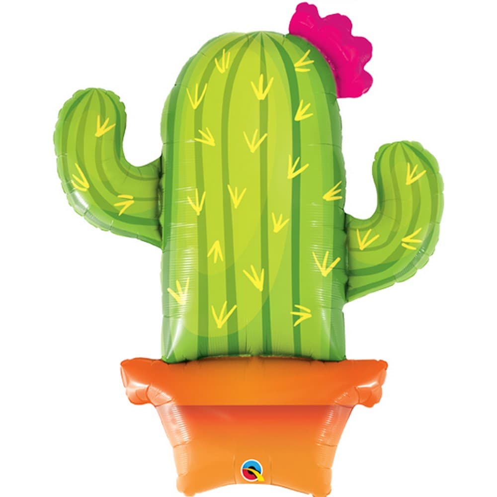 Qualatex 39 Inch Potted Cactus Supershape Foil Balloon