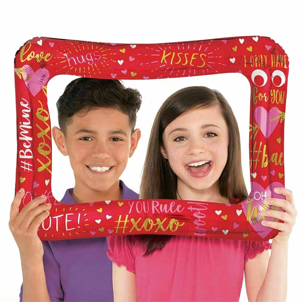 Anagram Valentines Selfie Photo Frame Foil Balloon