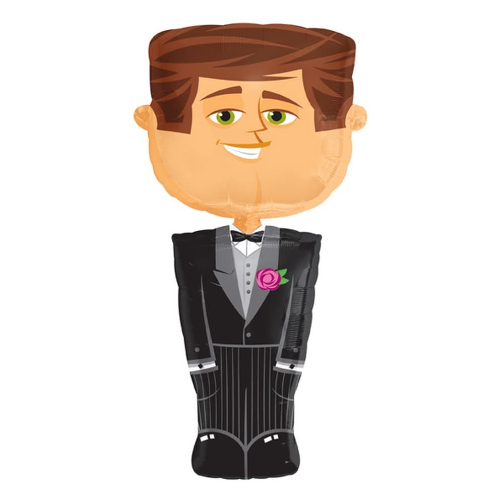 Amscan Airwalkers Groom Design Wedding Balloon
